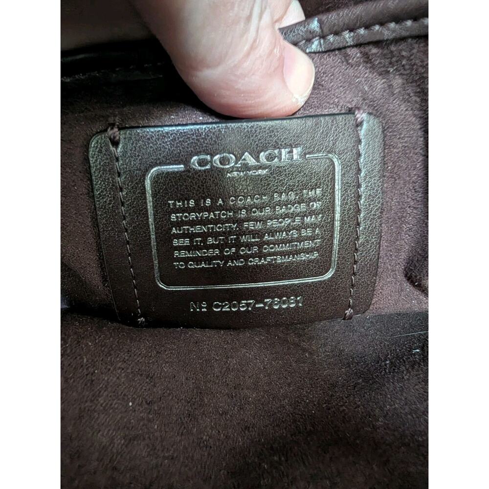 COACH Parker Quilted Black Shoulder Bag with Chain Strap - Picture 12 of 16